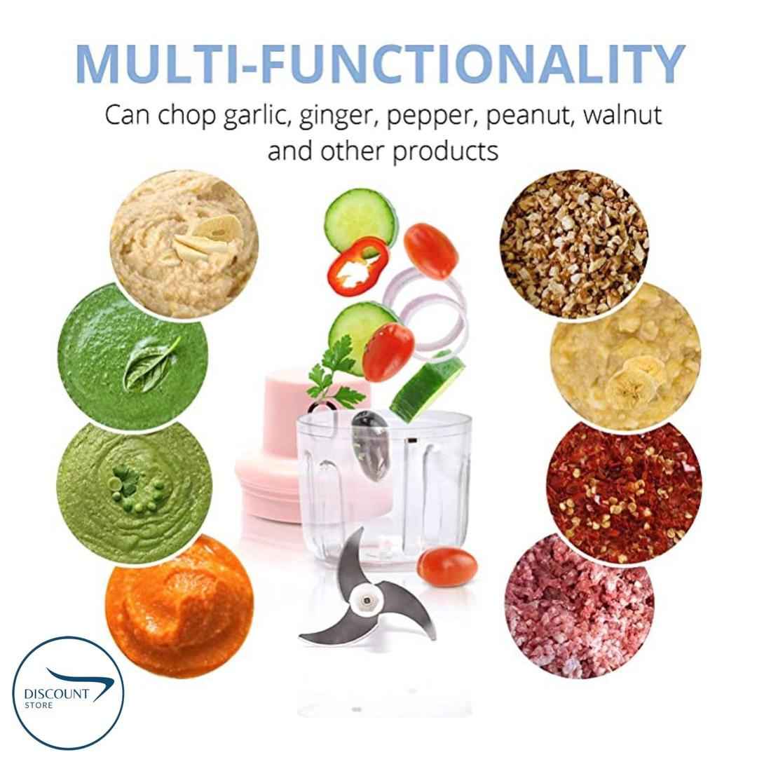 USB Rechargeable Mini Food Chopper | Multi-Function Kitchen Helper